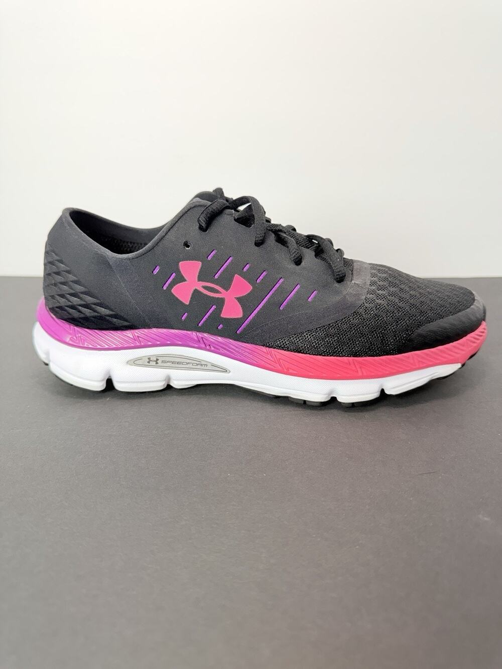 Under Armour SpeedForm Intake Women's Size 9 Black Running Shoes Sneakers